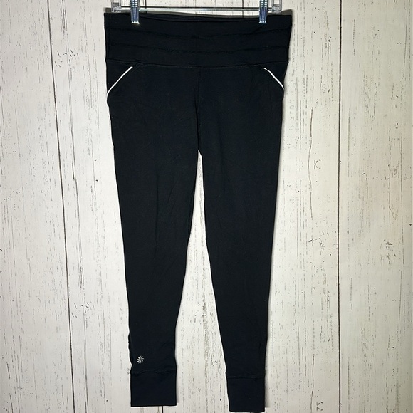 ATHLETA Relay Tights Running Workout Reflective #903959 | Black Medium - Picture 1 of 6